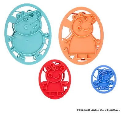 Image de Oetker "Peppa Pig" emporte-pièces découpés 4 pièces