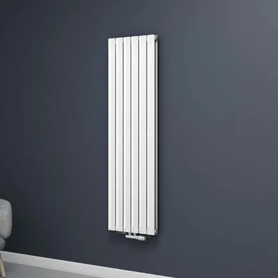 Produktbild von Mai & Mai Badheizkörper flach 160x46cm in Weiß Mittelanschluss Paneelheizkörper Vertikal Handtuchwärmer Badheizung zweilagig Ohne Heizstab