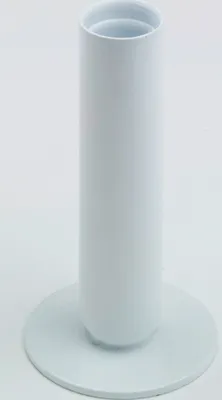 Produktbild von Kerzenleuchter Eisen weiß H 12 cm, geeignet für Kerzen Ø  2 - 2,5 cm, Stabkerzen, Leuchterkerzen, Spitzkerzen