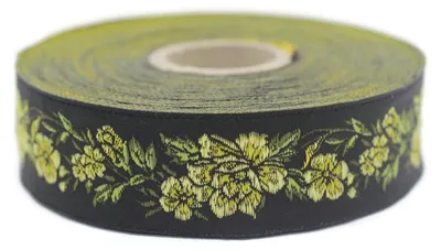 Productafbeelding van Jacquard Rallylint - Blauw Geel en Zwart - 10m x 25mm