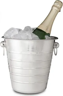 Produktbild von Champagnerkühler aus Edelstahl mit Tragegriff