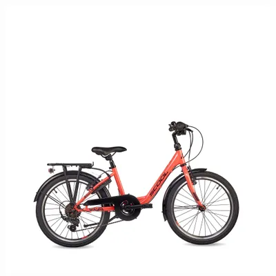 Produktbild von 20 Zoll Kinderfahrrad, 6-Gang, Mädchenfahrrad, S’COOL chiX, ab 6–9 Jahre, 115–130 cm, Koralle/Dunkelrot