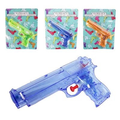 Image de Pistolet à eau pour enfants - 3 couleurs - env. 16 cm