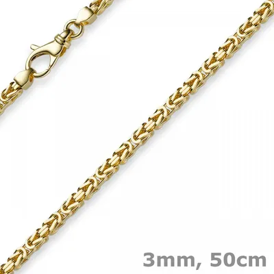 3mm-Königskette-aus-750-Gelbgold-50cm