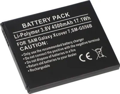 Produktbild von Akku für SAMSUNG Galaxy Xcover 7, SM-G556B, Li-Polymer, 3,8V, 4500mAh ersetzt EB-BG5536GBY, GH43-05199A
