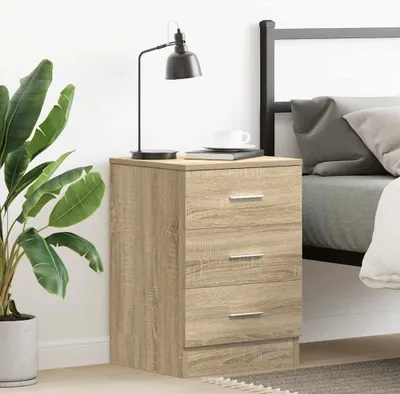 Zdjęcie produktu dla vidaXL Stolik nocny dąb sonoma 38x35x56 cm materiał drewnopochodny