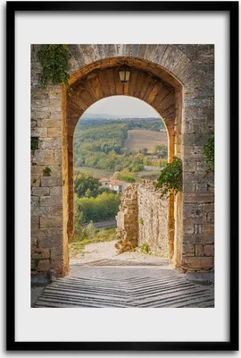 Produktbild von Bild - Bilderrahmen - 40 cm x 60 cm - MDF - Rahmen - Wandkunst - Toskana Italien