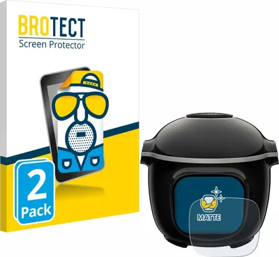 Produktbild von 2x BROTECT Schutzfolie für Krups Cook4me Touch Wifi Displayschutz Displayschutzfolie Folie Matt Entspiegelungsfolie