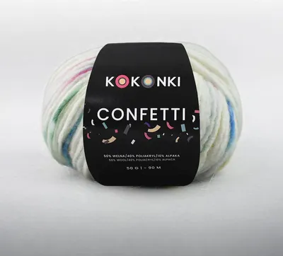 Produktbild von KOKONKI Confetti 05: Bunte Garnfreude – Weich, Langlebig & Kuschelig, Jetzt Entdecken!