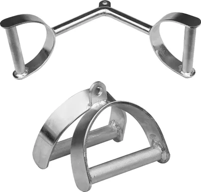 Produktbild von Sporttrend 24 - Seilzug Set Hufgriff + Rudergriff breit mit Hufgriff