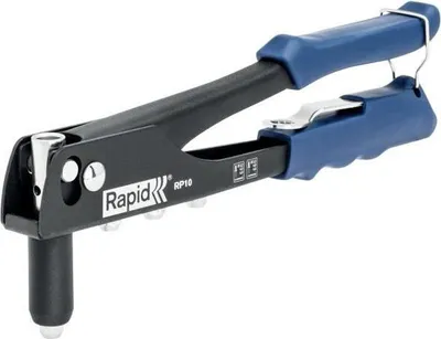 Immagine prodotto di Pinza rivettatrice Rapid RP10, incl. 100 rivetti, Ø da 3,2 a 4,8 mm, impugnatura ergonomica