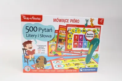 Zdjęcie produktu dla Clementoni PL Mówiące pióro 500 pytań Litery 50780