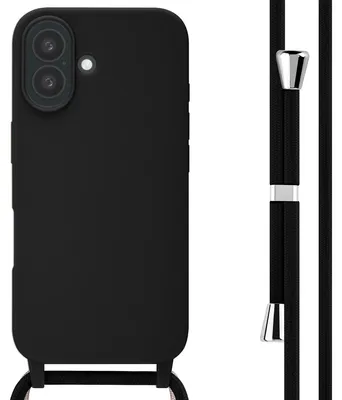Imagen del producto de Funda de Silicona con Cuerda para Apple iPhone 16 -