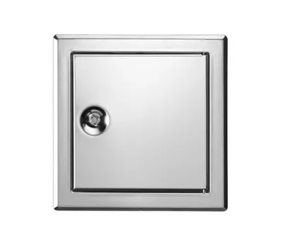 Produktbild von UPMANN Revitür SOFTLINE Edelstahl 400x400 Vierkantverschluss - 20655