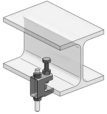 Immagine prodotto di MEFA Morsetto di fissaggio, acciaio, PKB M8, campo di serraggio 2-20 mm, 1 pz.