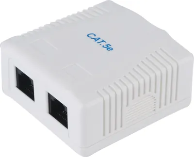 Produktbild von Equip 2-Port Cat.5e Aufputzgehäuse, 59,1 mm, 29,6 mm, 61 mm, 43 g, 100 mm, 30 mm