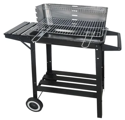 Produktbild von JW Rechteckgrill fahrbar fahrbarer Grill Grillwagen 2751 schwarz