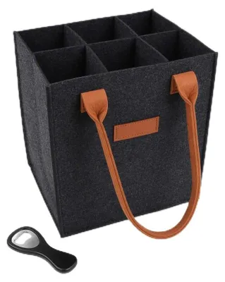 Productafbeelding van Herbruikbare tas voor flessen - Ideaal voor boodschappen en picknicks - 23x18x26 cm