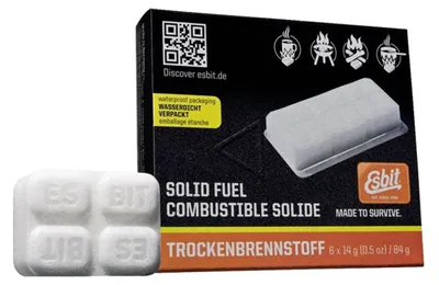 Productafbeelding van ESBIT 00112100, brandtabletten, wit, Duitsland, 14 g, 79 mm, 70 mm