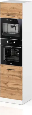 Zdjęcie produktu dla Słupek Kuchenny Stojący 60Cm Piekarnik Mikrofala S60M Spremium Dąb Wotan