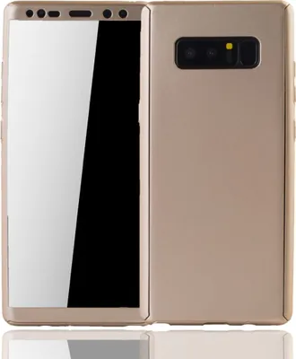 Produktbild von Handyhülle Schutzhülle für Samsung Galaxy Note 8 Full Case Cover Displayschutz 360 Gold