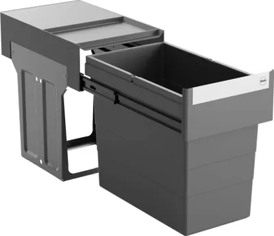 Produktbild von Hailo Mülleimer Küche Einbau 40-90cm Schrank 1x 28 L Abfalleimer Müll
