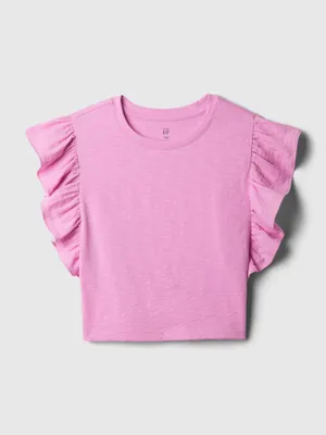 Produktbild von GAP Kinder-Crop-Top mit Rüschen, Größe 2 Jahre