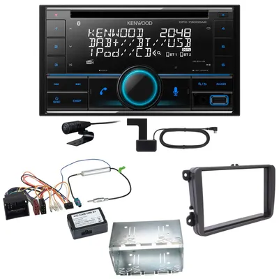 Produktbild von Kenwood DPX-7300DAB Bluetooth DAB CD USB Einbauset für T6 Sharan 2 Beetle