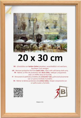 Obrázok produktu pre Drevený rám na fotografie, klasický a elegantný, 20 x 30 cm, hnedý