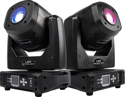 Zdjęcie produktu dla Ruchoma głowica LED, pryzmat 6-facet, sterowanie DMX, 2 szt. 100 W, wtyczka UE