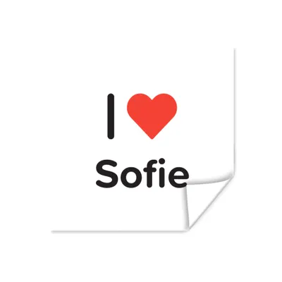 Produktbild von MuchoWow® Poster Ich liebe - Sofie - Mädchen 100x100 cm - Babyzimmer