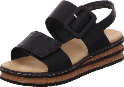 Produktbild von Rieker Damen Sandalen & Sandaletten schwarz Gr. 36