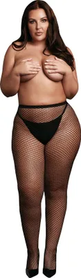 Produktbild von Panty mit kleiner Fischnetzstruktur.