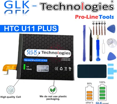 Produktbild von GLK-TECHNOLOGIES AKKU für HTC U11+ Plus Batterie Ersatzteile G011B-B N E U / OHNE SET