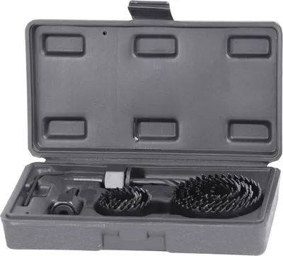 Image de Jeu de scies cloches Strend Pro CHS 6331, pour bois, 11 pieces, 19-64 mm