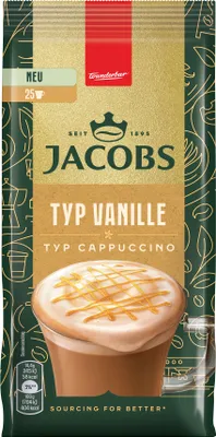 Produktbild von JACOBS Löskaffee TYP VANILLE CAPPUCCINO 12 x 360 g Beutel Vanille-Geschmack