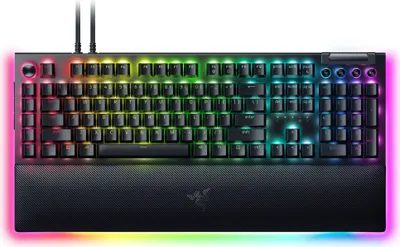 Produktbild von Razer BlackWidow V4 Pro Tastatur USB QWERTY US International Schwarz (RZ03-04680100-R3M1)