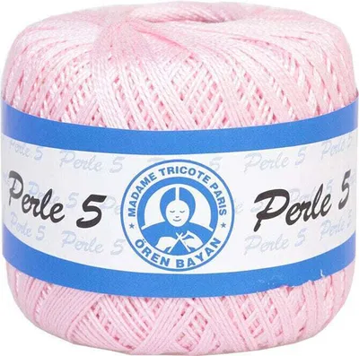 Produktbild von Madame Tricote Paris Perle 5 54458 Powder Pink Häkelgarn