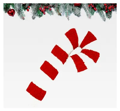 Produktbild von Weihnachts-Zuckerstangenkissen, süßes Sofakissen in Zuckerstangenform, weiches Plüschkissen, wiederverwendbares Weihnachtskissen