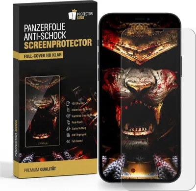 Produktbild von 2x Panzerfolie für iPhone 11 ANTI-SCHOCK FULL COVER Displayschutzfolie HD KLAR