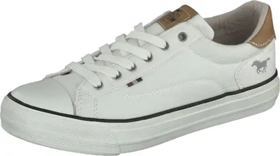 Produktbild von Mustang Damen Sneaker Halbschuhe Freizeit Schnürung 1272-307, Größe:39 EU, Farbe:Weiß