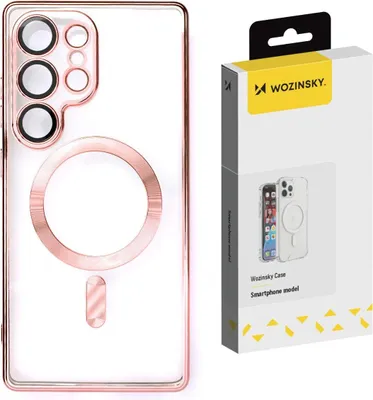 Image de Wozinsky Electroplated Case avec Magsafe pour Samsung Galaxy S25 Ultra - Rose
