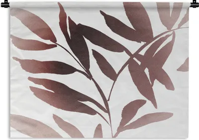 Produktbild von MuchoWow® Wandteppich Wandbehang Blättern - Design - Abstrakt 150x112.50 cm Tapisserie Dekoration Wandtuch - Wanddecke - Wandteppiche