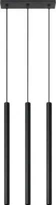 Produktbild von Hängeleuchte PASTELO 3 schwarz 3xG9 8W Stahl 90x5x30cm Sollux Lighting