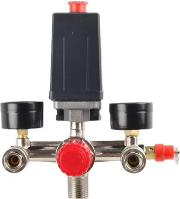 Produktbild von Druckschalter für Luftkompressoren mit Doppelmanometer, Pumpendruckregelventil, Teilebaugruppe, 220 V