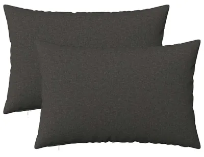 Image de Housses de coussin, 2 pièces, HEERLEN, gris foncé, 30 x 50 cm