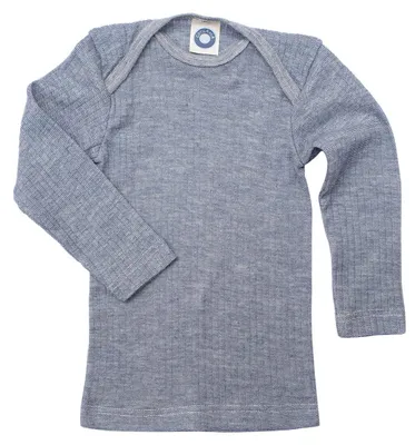 Productafbeelding van Cosilana, baby-shirt met lange mouwen, 45% biologische katoen, 35% biologische wol, 20% zijde