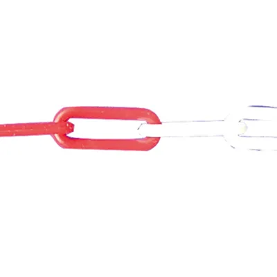 Produktbild von Absperrkette aus Kunststoff, 8 mm stark, VPE 25m gelb/schwarz