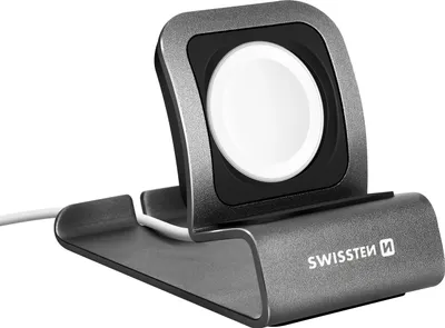 Obrázok produktu pre Swissten – hliníkový stojan pre Apple Watch (vesmírne sivý)
