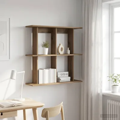 Productafbeelding van Maison Exclusive - Wandplank met wandbevestiging, ambachtelijk eikenhout, 80 x 20 x 75 cm